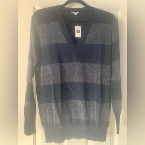 Women’s Blue Striped Sweater
